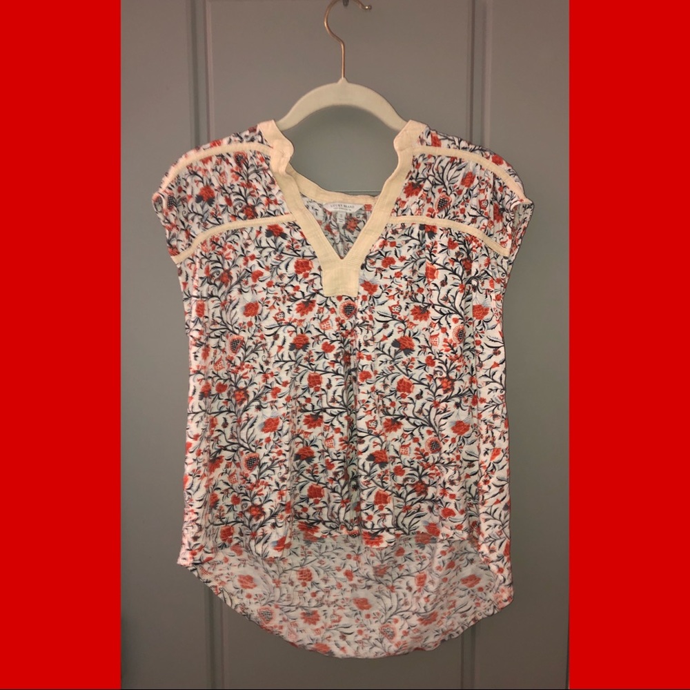 Lucky brand floral blouse